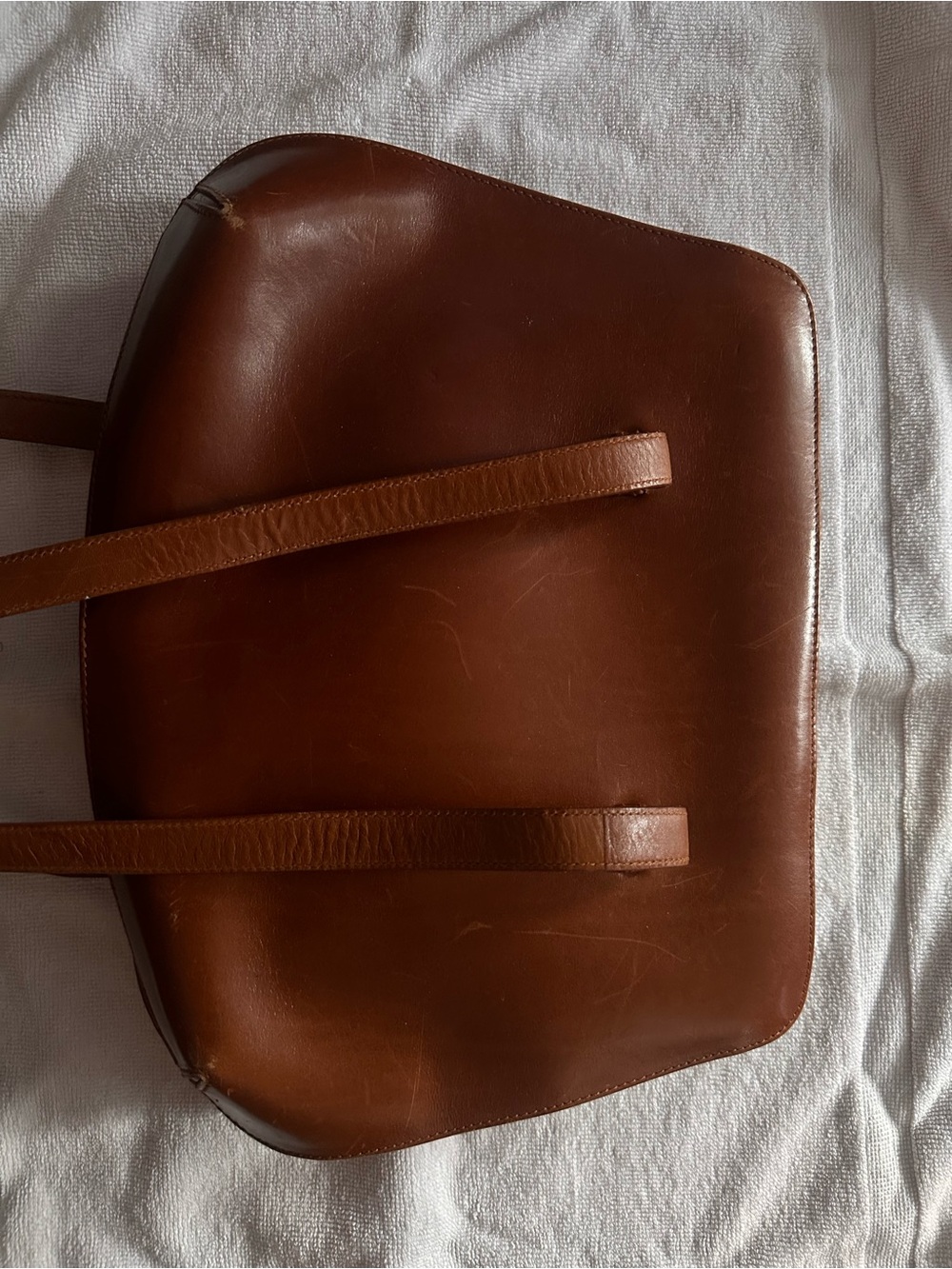 Classic Brown Leather Tote